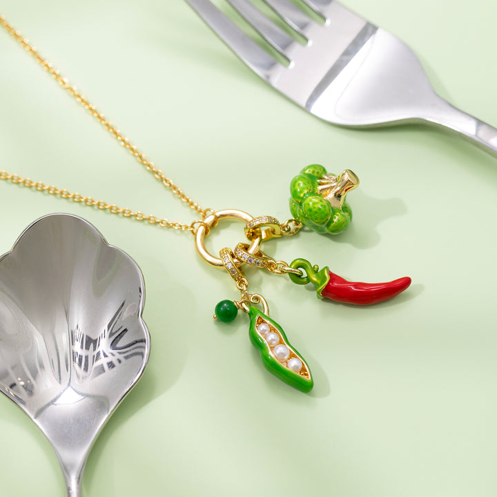 Vegetable Pendant Necklace Selenichast 