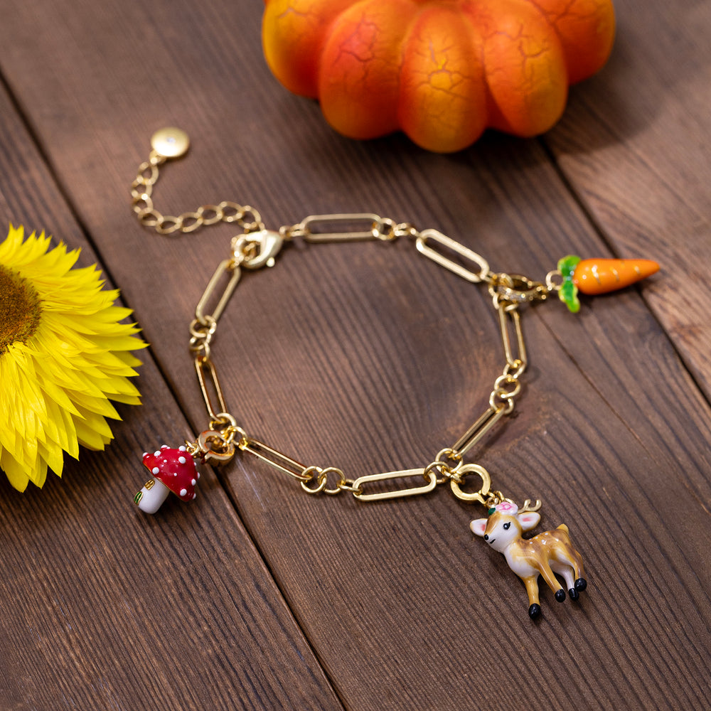 Deer Charm Bracelet Selenichast 