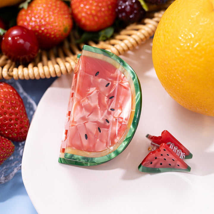 Watermelon Hair Claw Clips