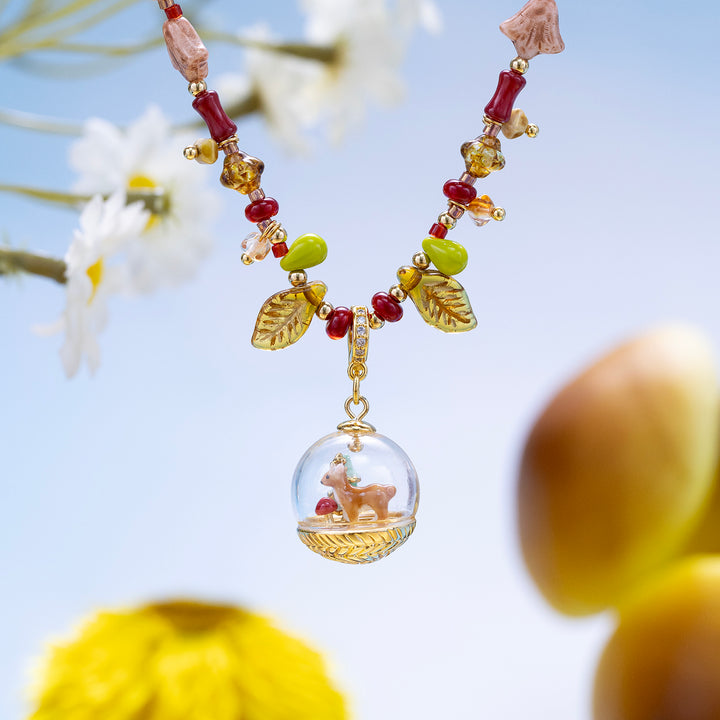 Leaf Beaded Necklace
