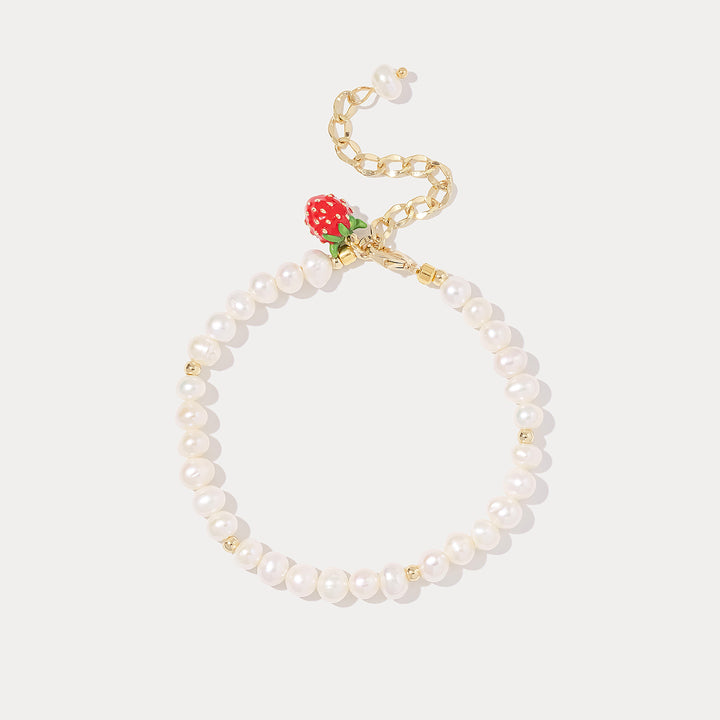Strawberry Pearl Bracelet