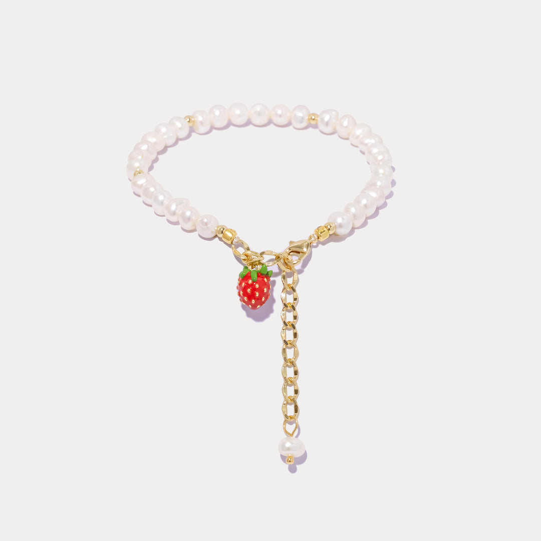 Strawberry Pearl Bracelet