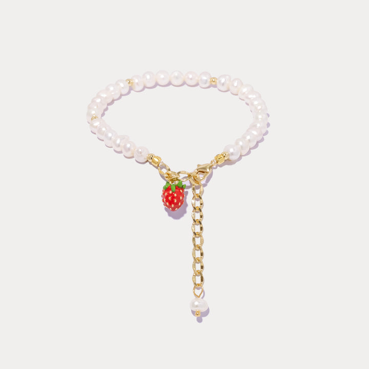 Strawberry Pearl Bracelet