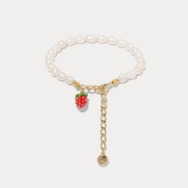 Strawberry Pearl Bracelet