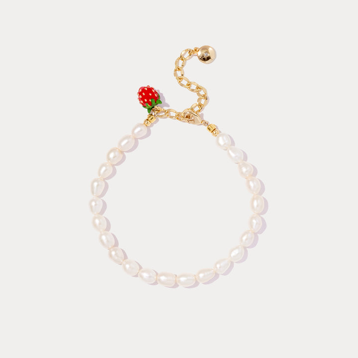 Strawberry Pearl Bracelet