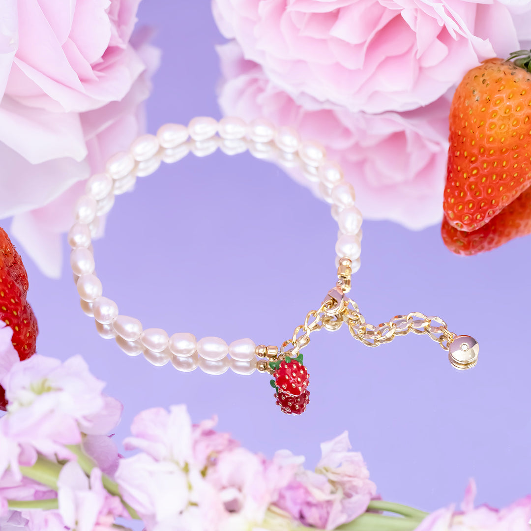 Strawberry Pearl Bracelet