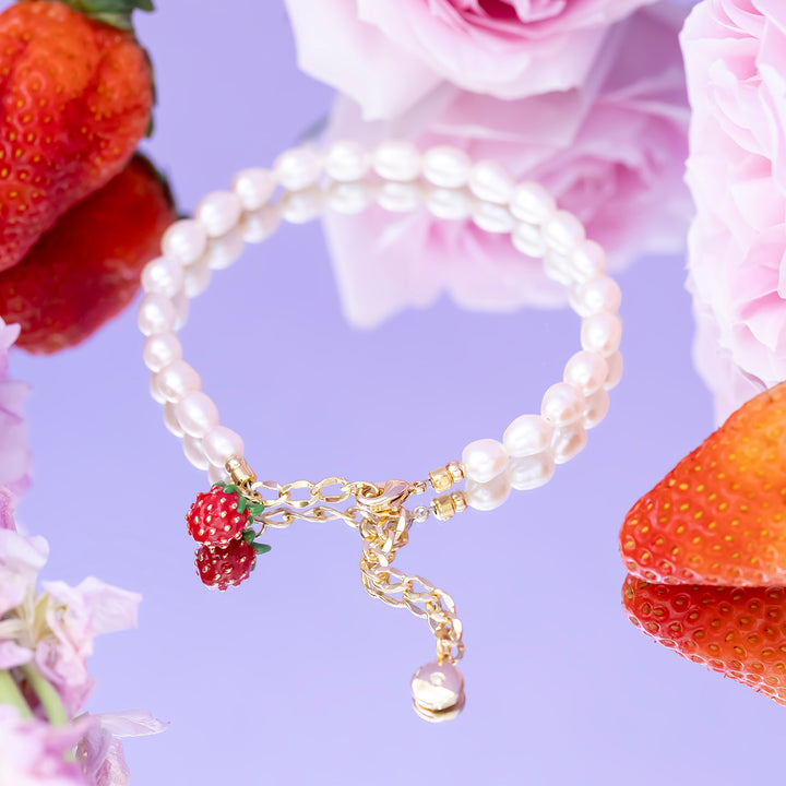Strawberry Pearl Bracelet