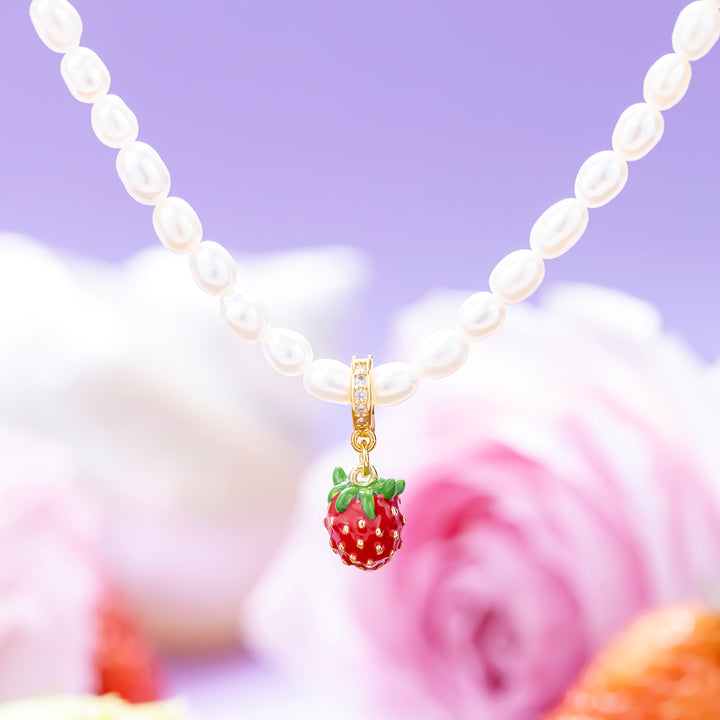 Strawberry Pearl Necklace