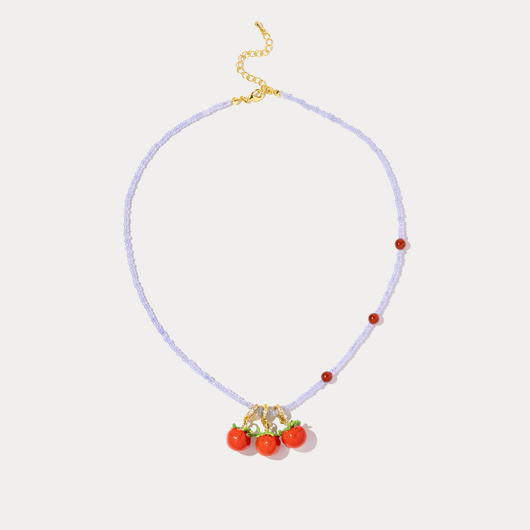 Tomato Charm Necklace