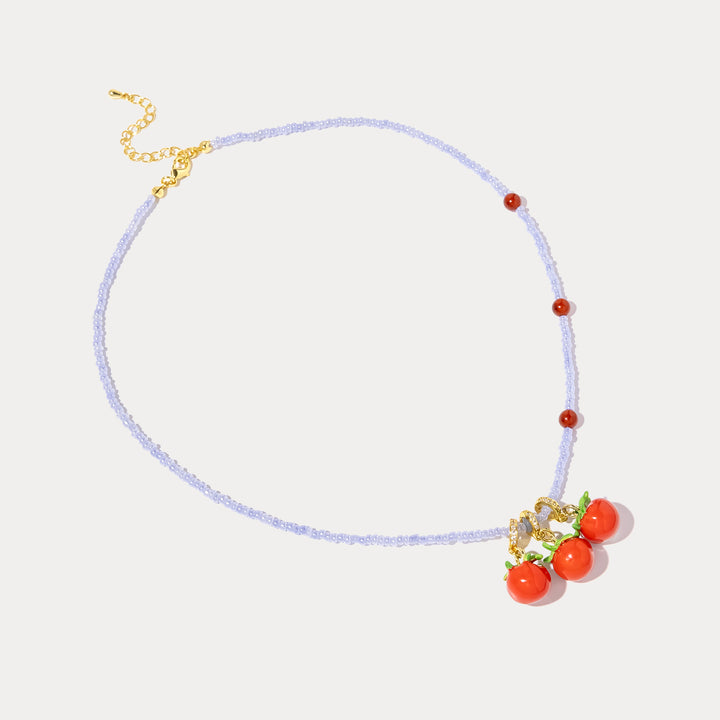 Tomato Charm Necklace