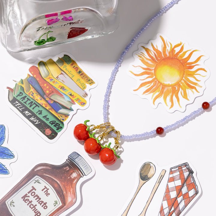 Tomato Charm Necklace
