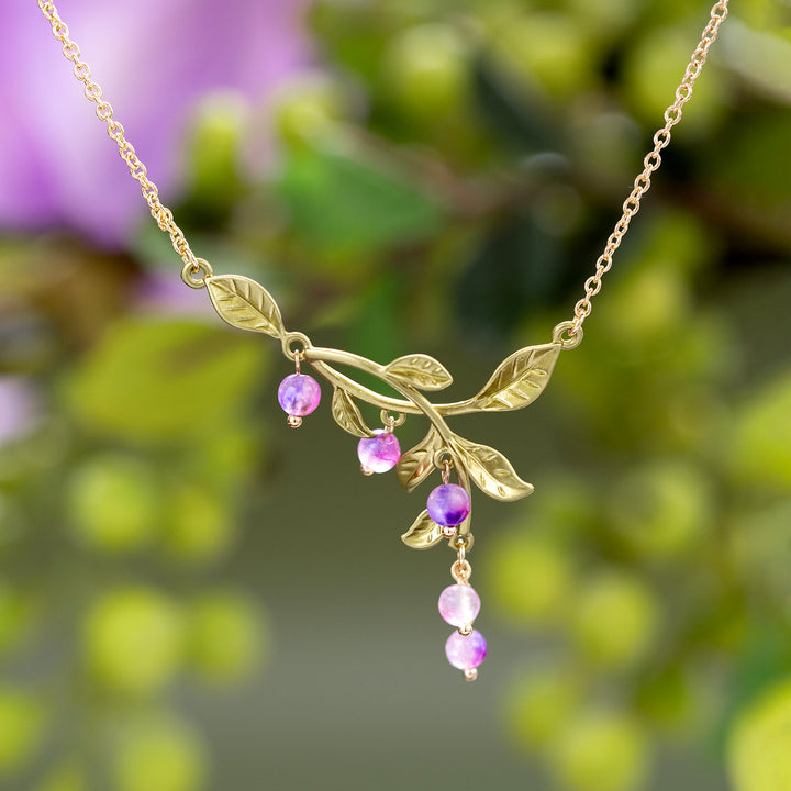 Purple Berry Necklace