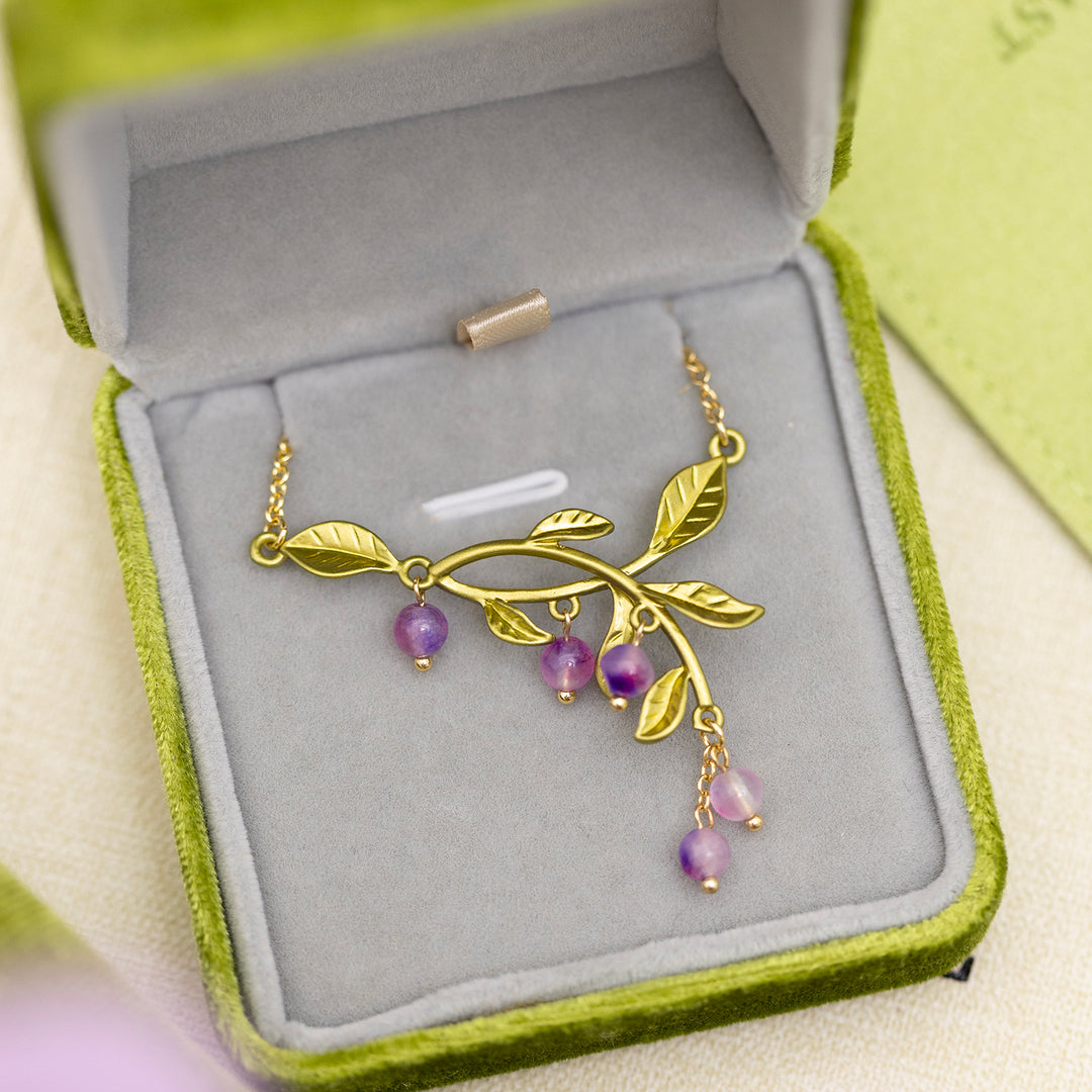 Purple Berry Necklace