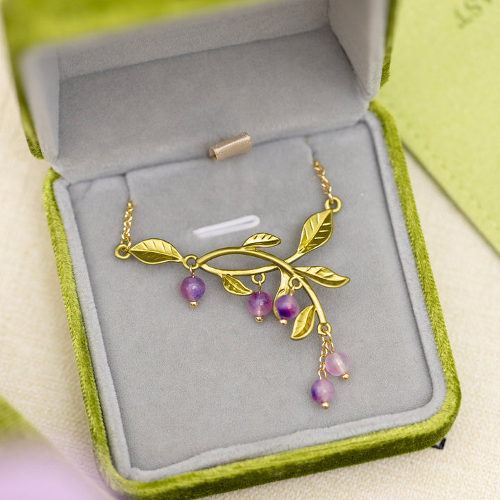 Purple Berry Necklace