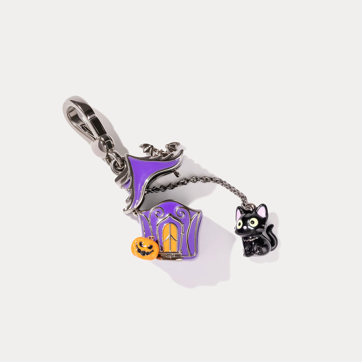 Halloween Black Cat Locket Necklace