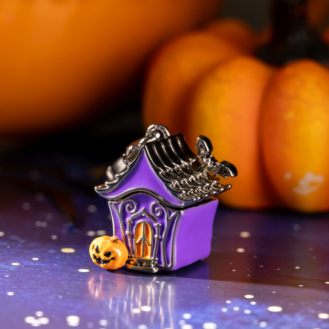 Halloween Black Cat Locket Necklace