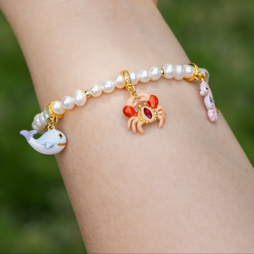 Selenichast Ocean Pearl Charm Bracelet