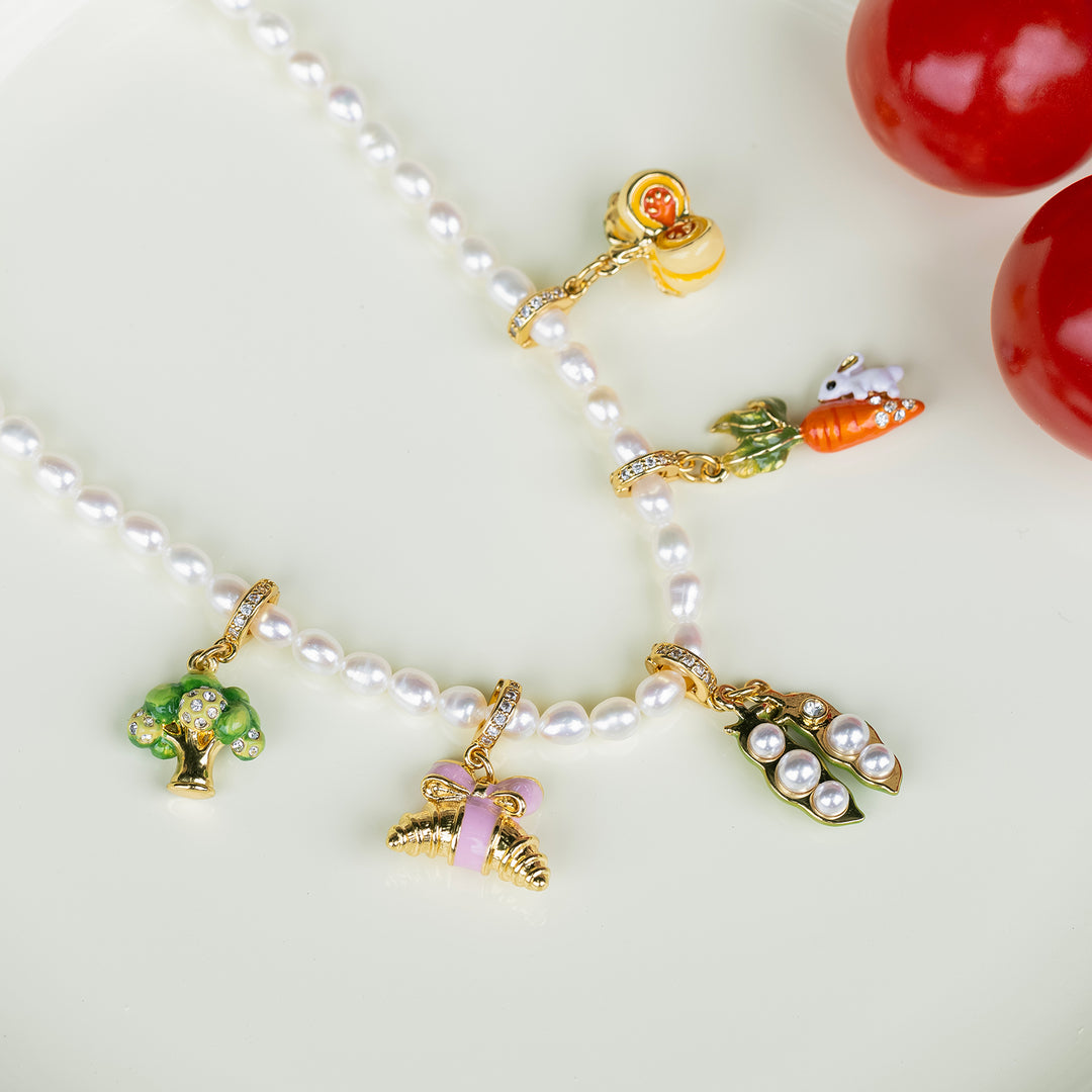 Pearl Charm Necklace
