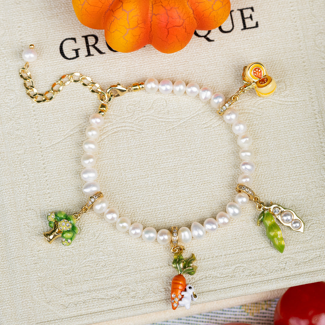 Pearl Charm Bracelet