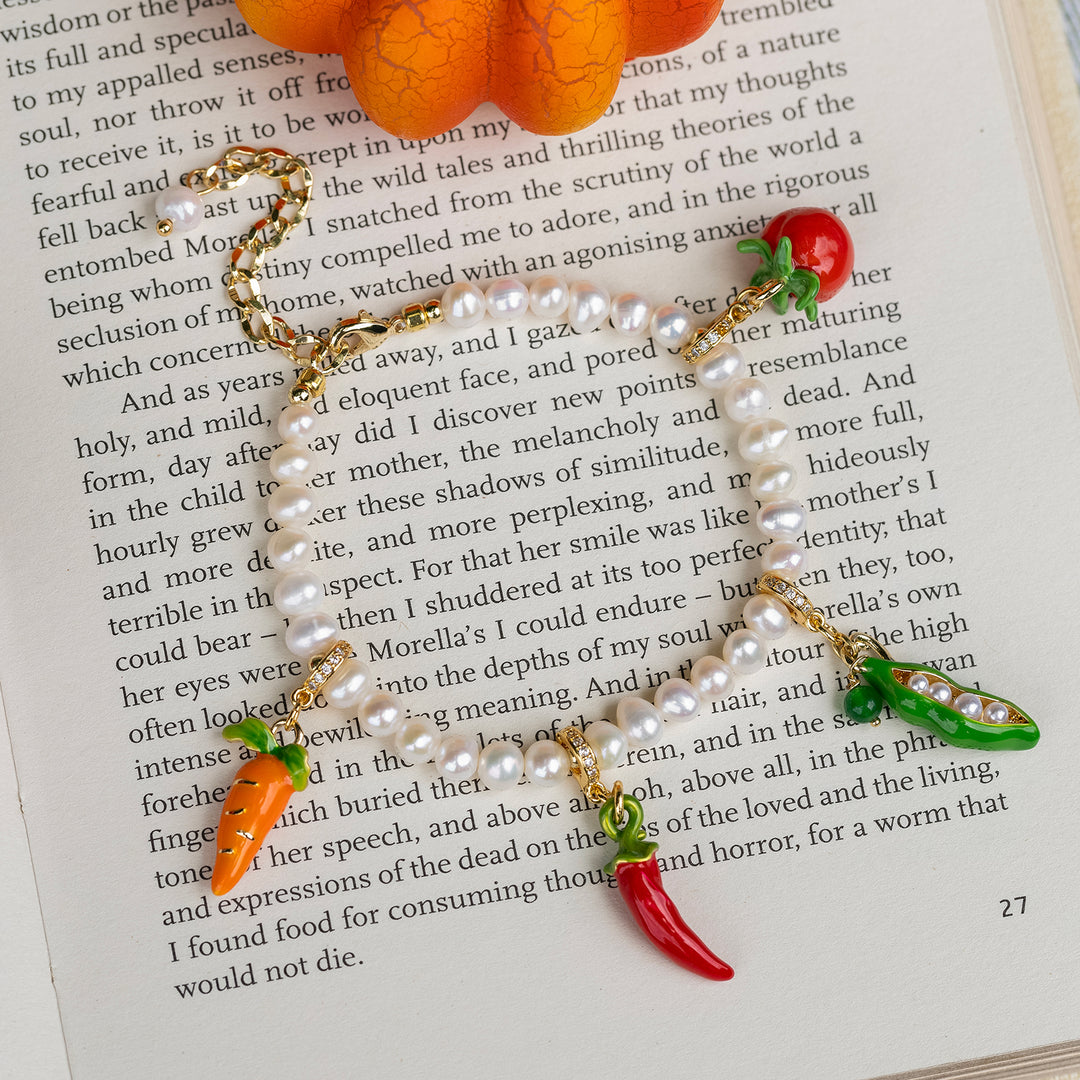 Pearl Charm Bracelet
