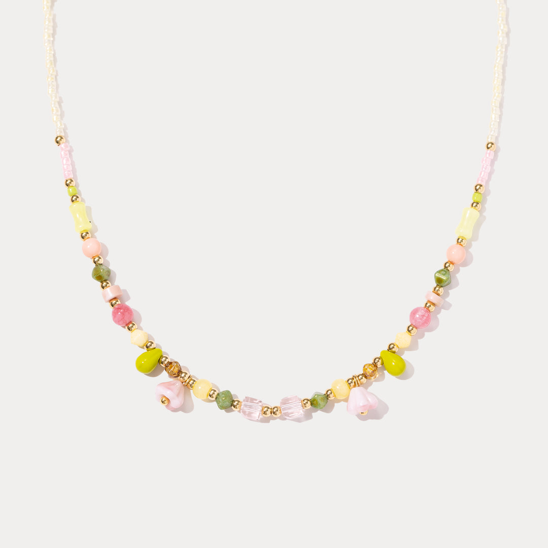 Flower Beaded Necklace