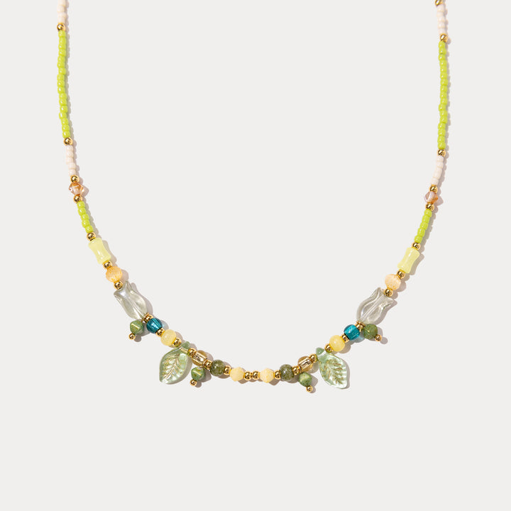 Leaf Beaded Necklace