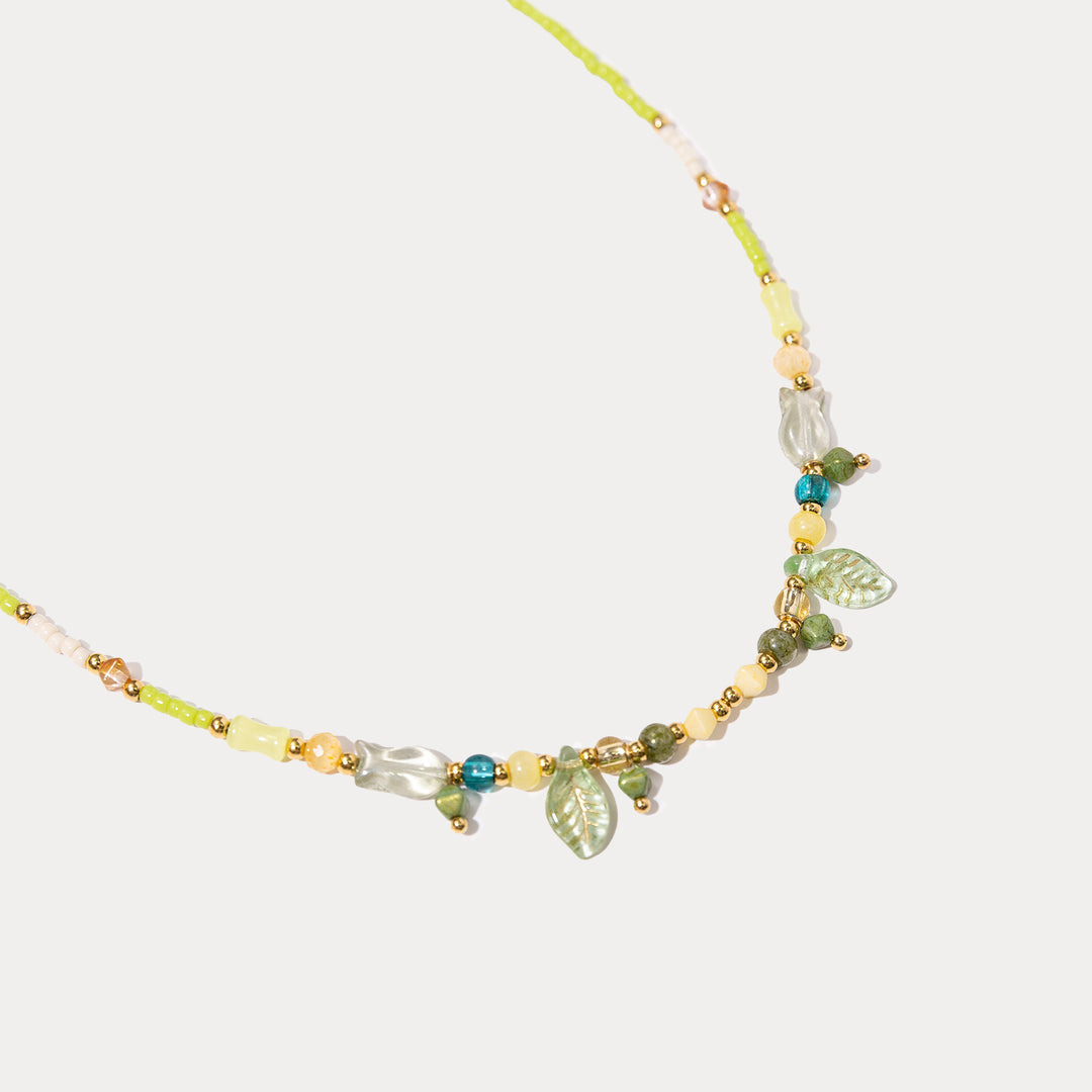 Leaf Beaded Necklace