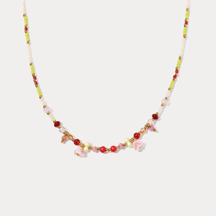 Flower Beaded Necklace