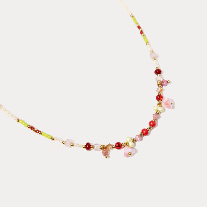 Flower Beaded Necklace