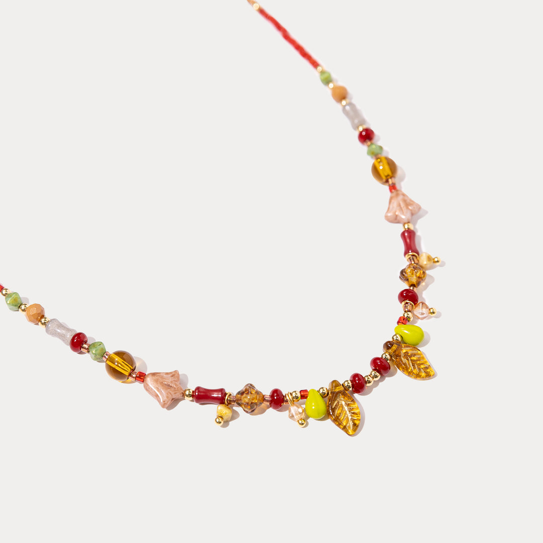 Leaf Beaded Necklace