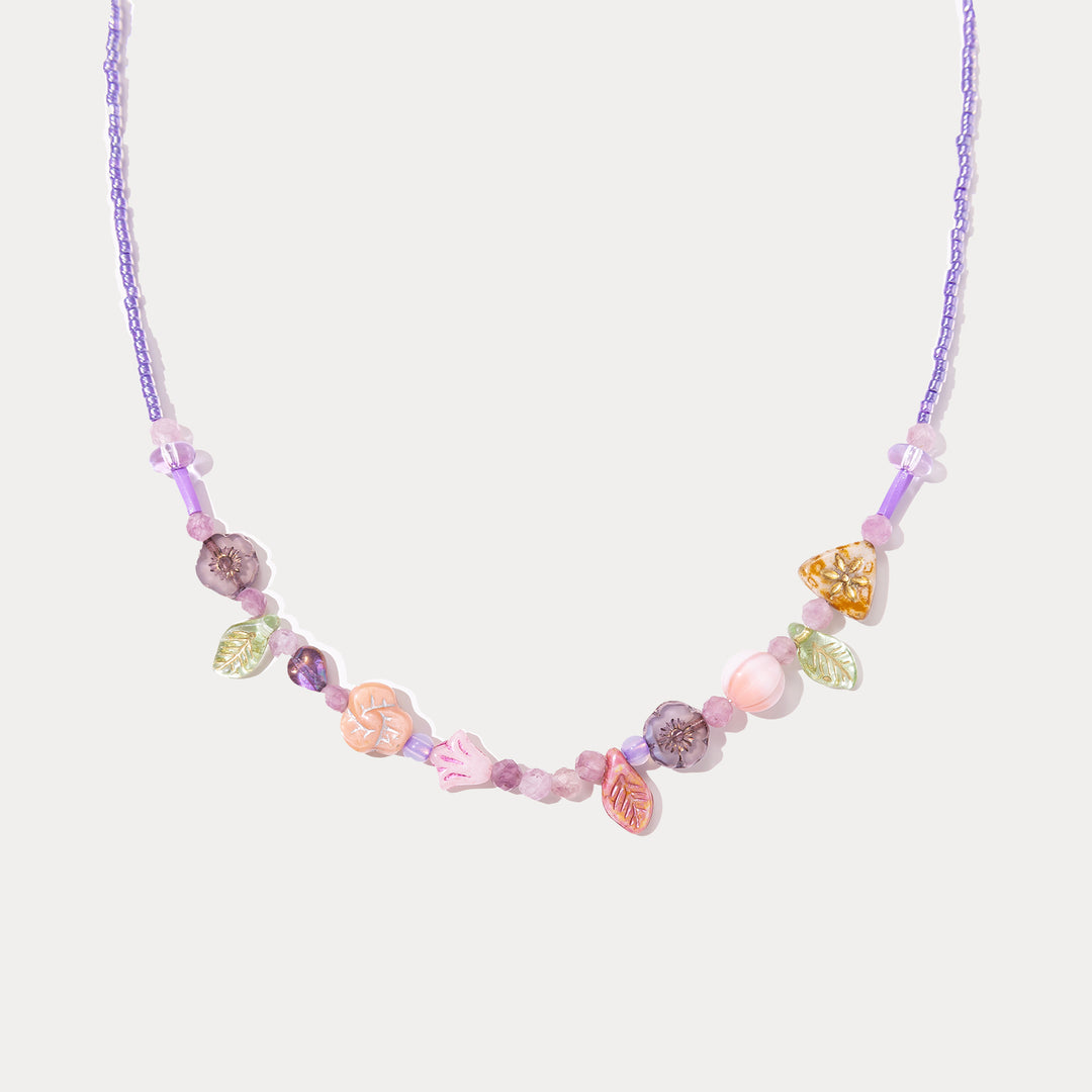 Flower Beaded Necklace