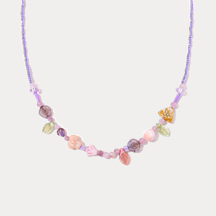 Flower Beaded Necklace