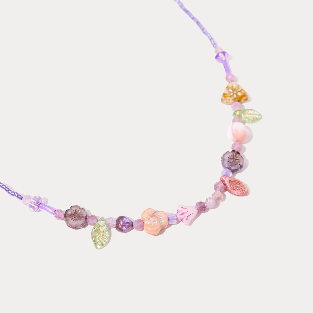 Flower Beaded Necklace