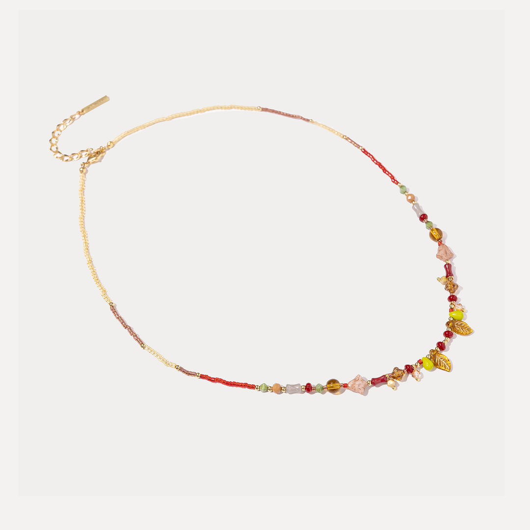 Leaf Beaded Necklace