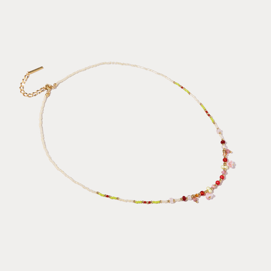 Flower Beaded Necklace