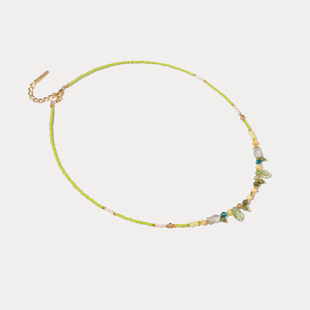 Leaf Beaded Necklace