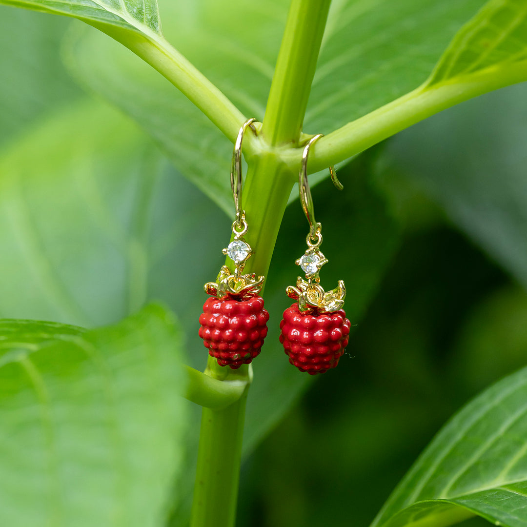 Raspberry Earrings