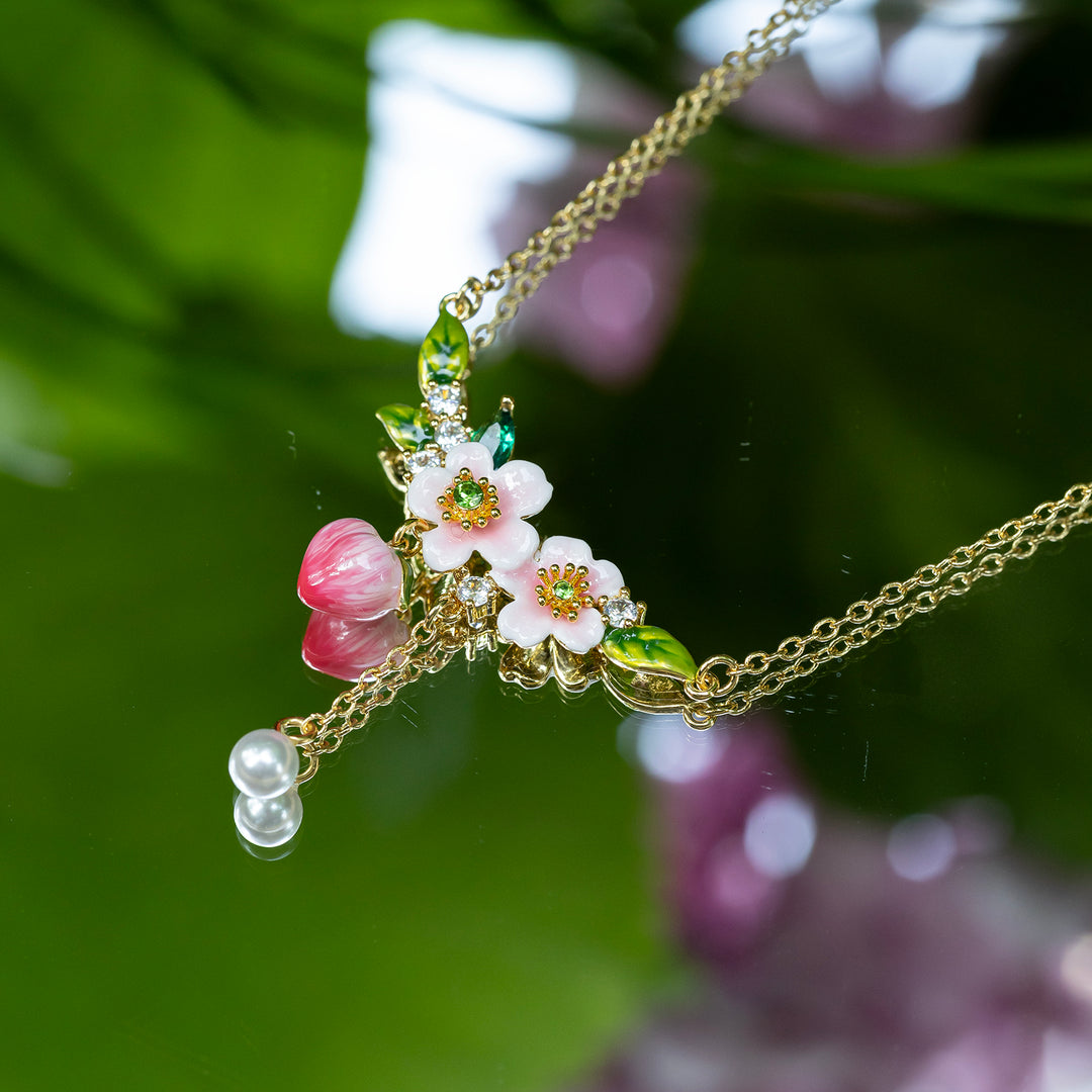 Peach Blossom Necklace