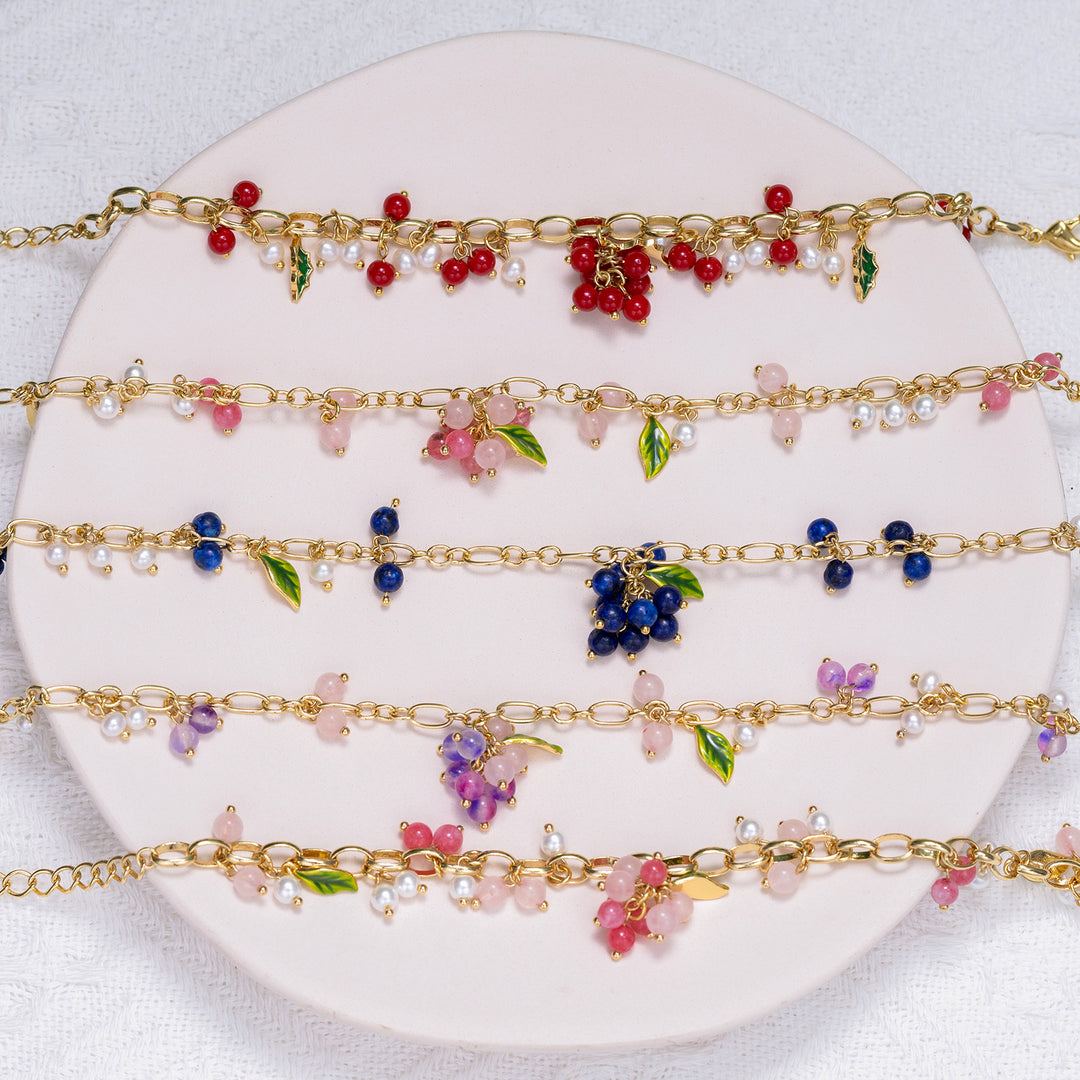 Selenichast Fruit Jewelry Berry Jewelry 