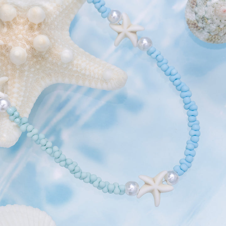 Selenichast Starfish Beaded Necklace Beaded Jewelry