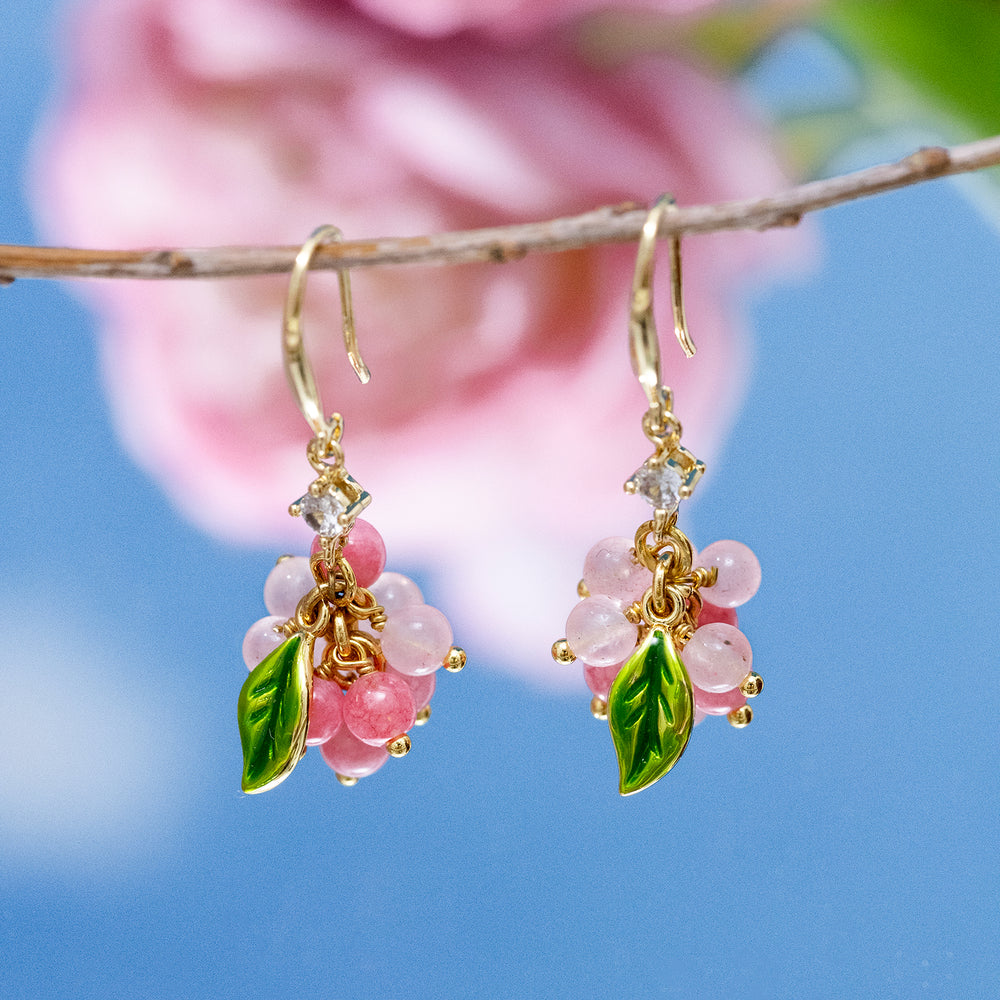 Selenichast Pink Berry Earrings