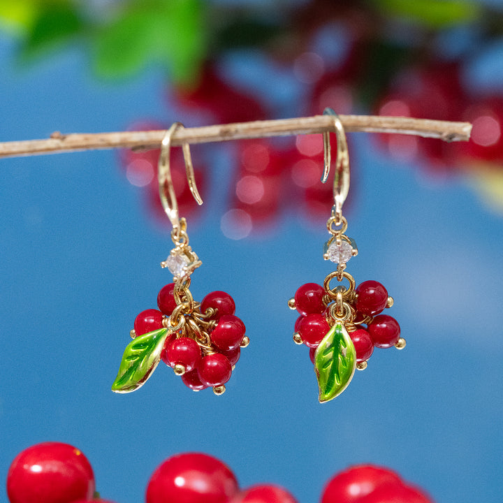 Selenichast Cranberry Earrings