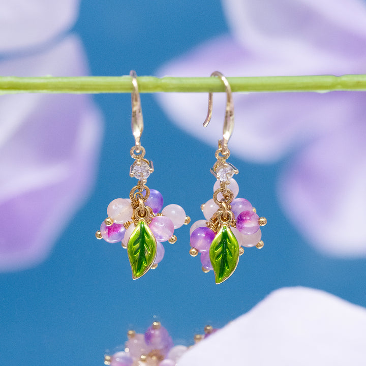 Selenichast Purple Berry Earrings
