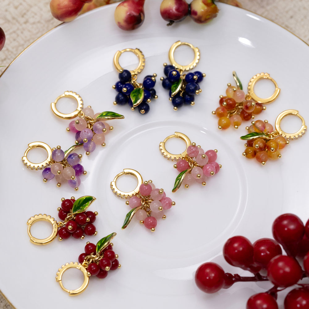 Selenichast Berry Huggie Earrings