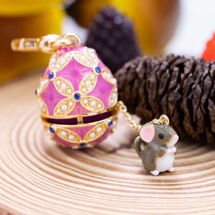 Mouse Egg Locket Necklace