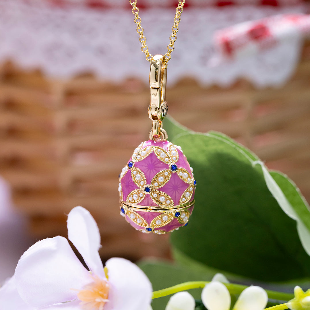 Mouse Egg Locket Necklace