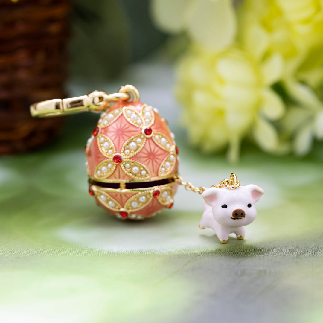 Pig Egg Locket Necklace