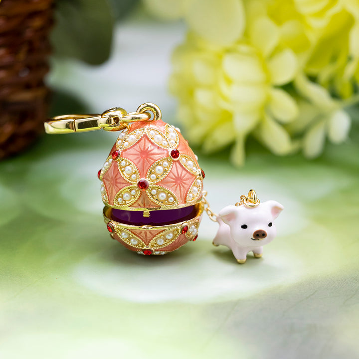 Pig Egg Locket Necklace