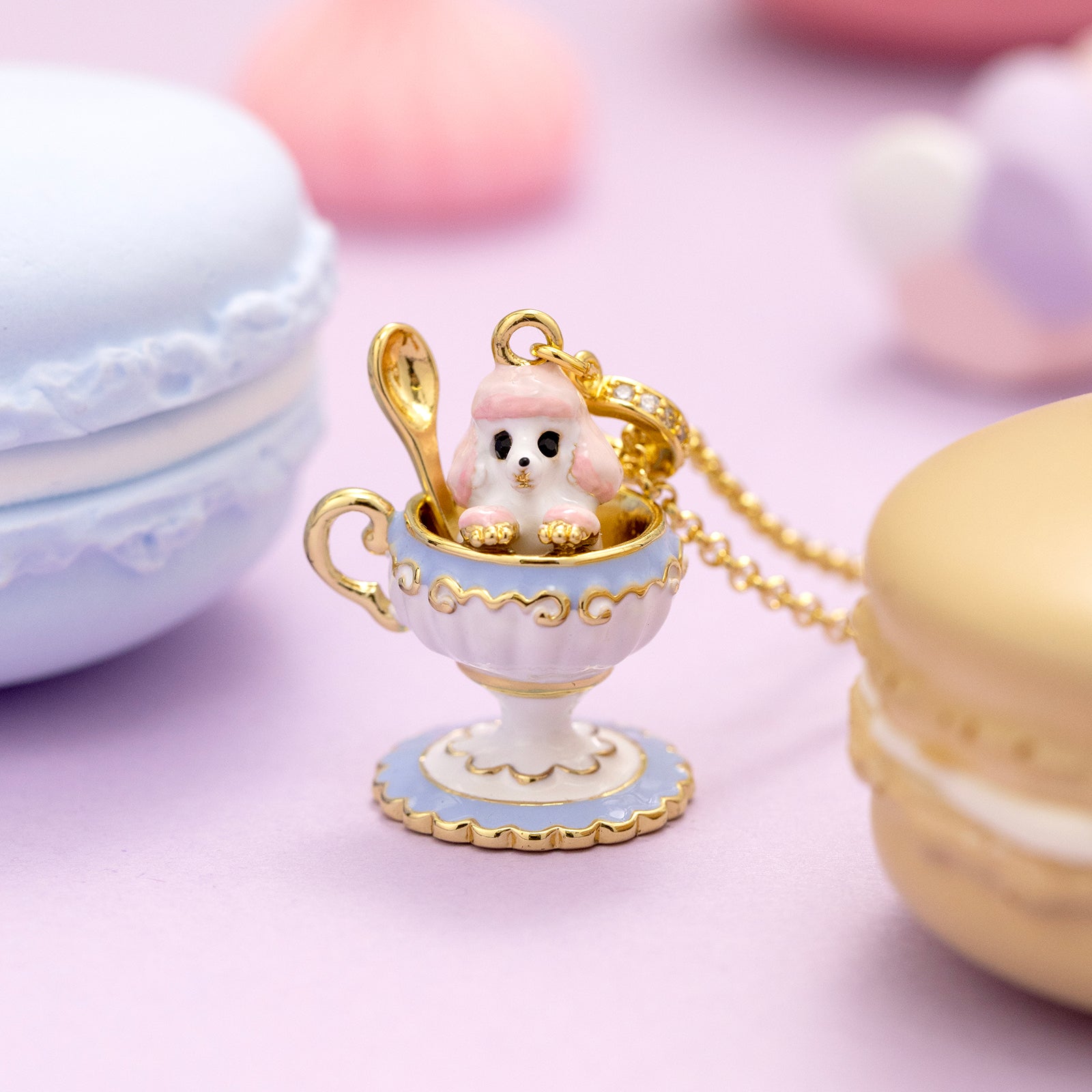 Selenichast Teacup Poodle necklace