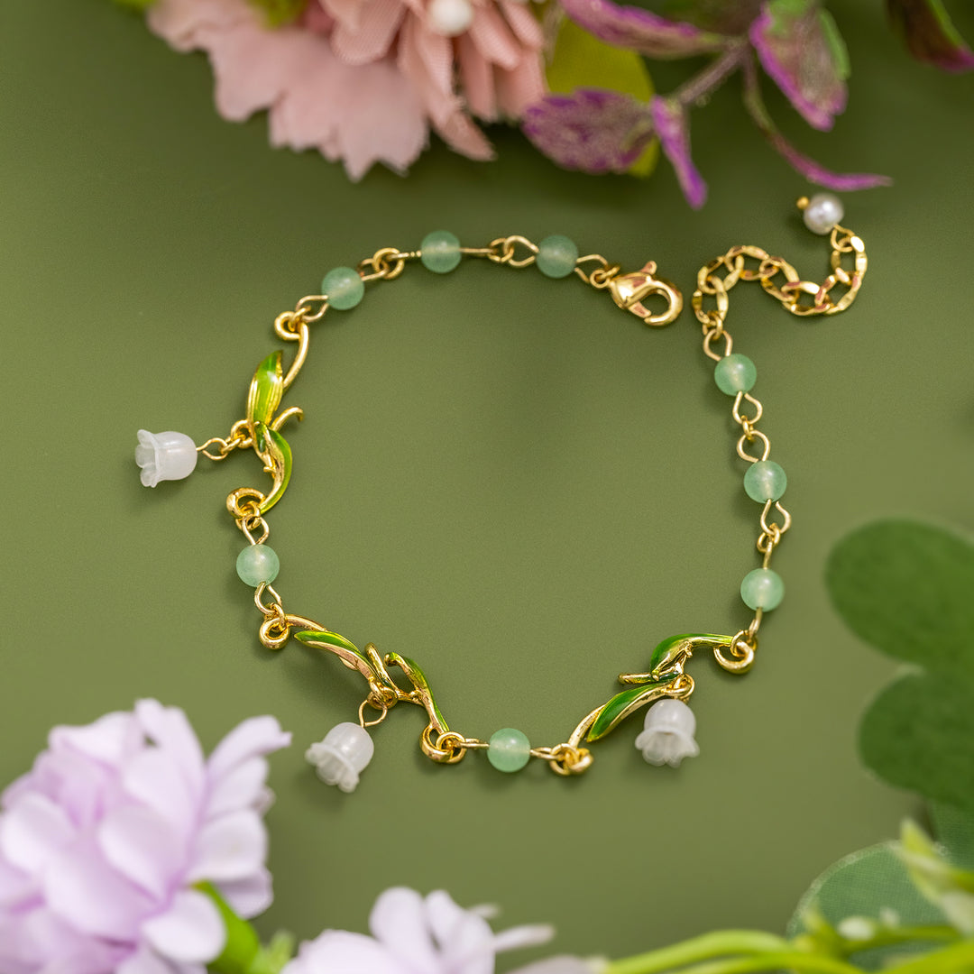 Selenichast Lily of the Valley Bead Bracelet